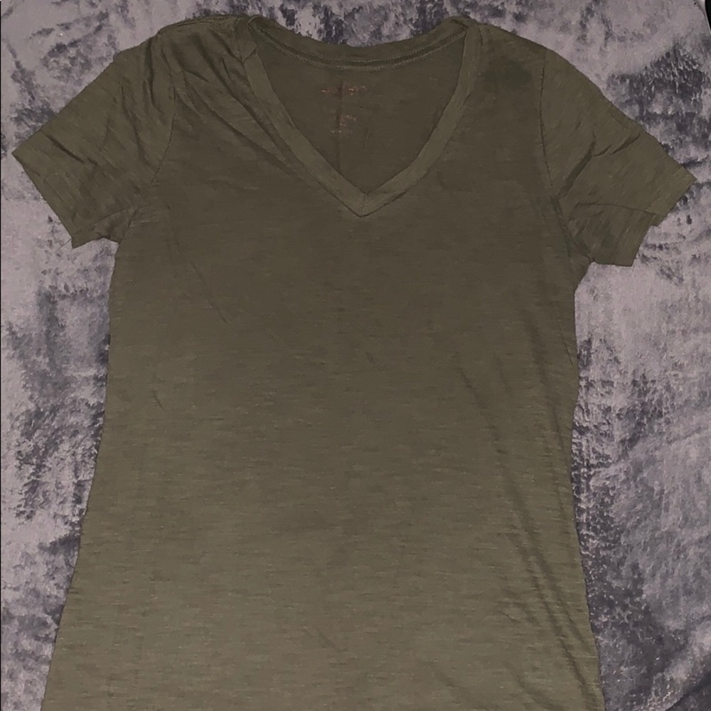 Arizona Army Green V Neck